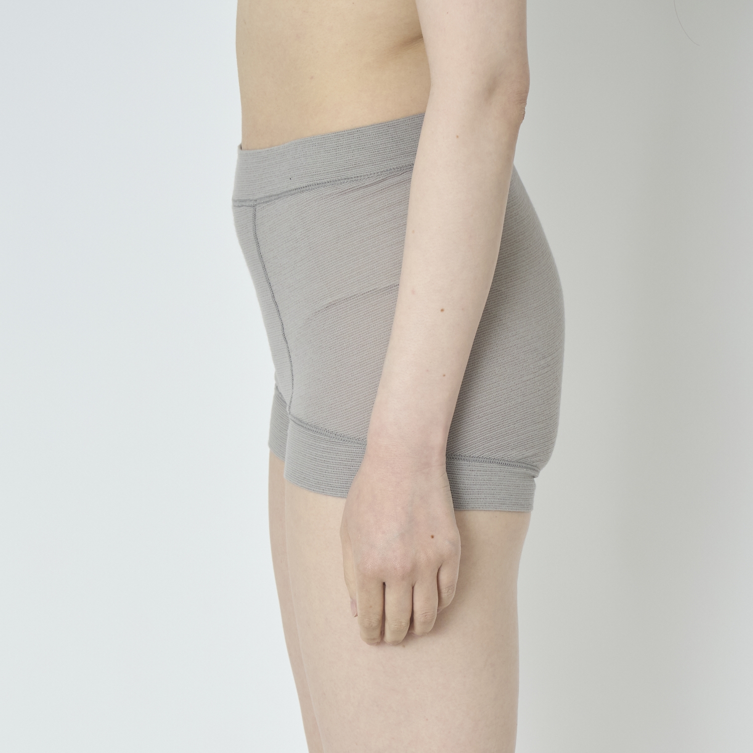 丸福ガーゼ/一分丈無地ショーツ